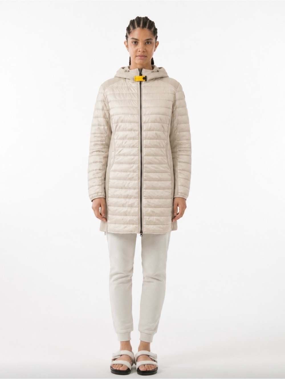 Parajumpers Yasmine Jacket Lightweight Puff Jacket Hybrid Beige $550 RARE